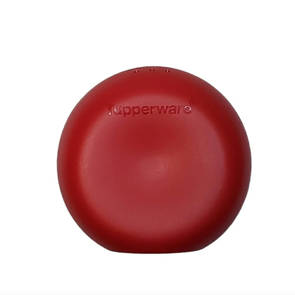 Tupperware Red Portable Salt Shaker For Car